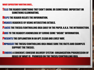 EXPOSITORY WRITING PDF explanation.grpdf | PDF