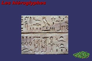 Les hiéroglyphes
Les hiéroglyphes
 