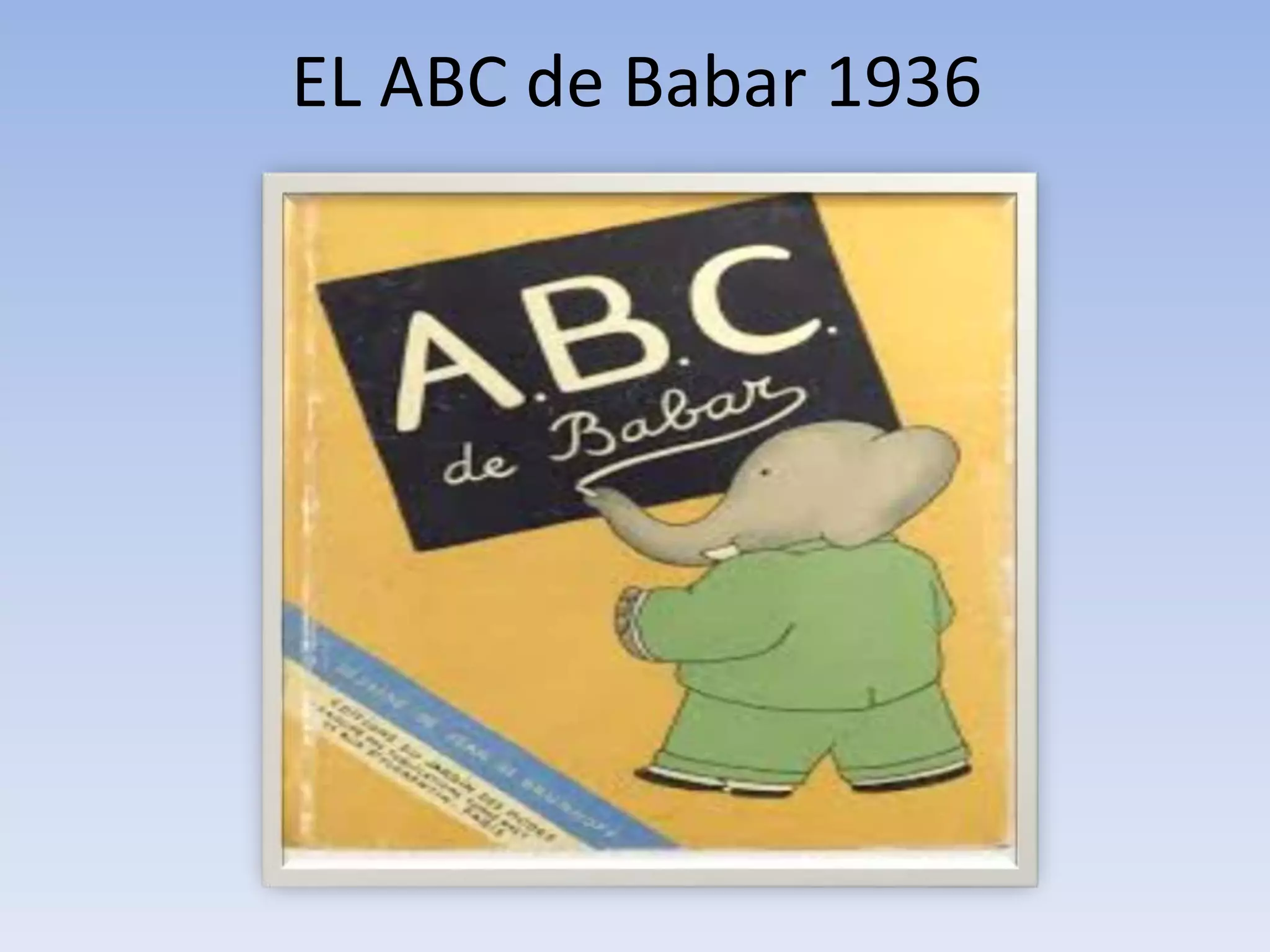 EL ABC de Babar 1936
 