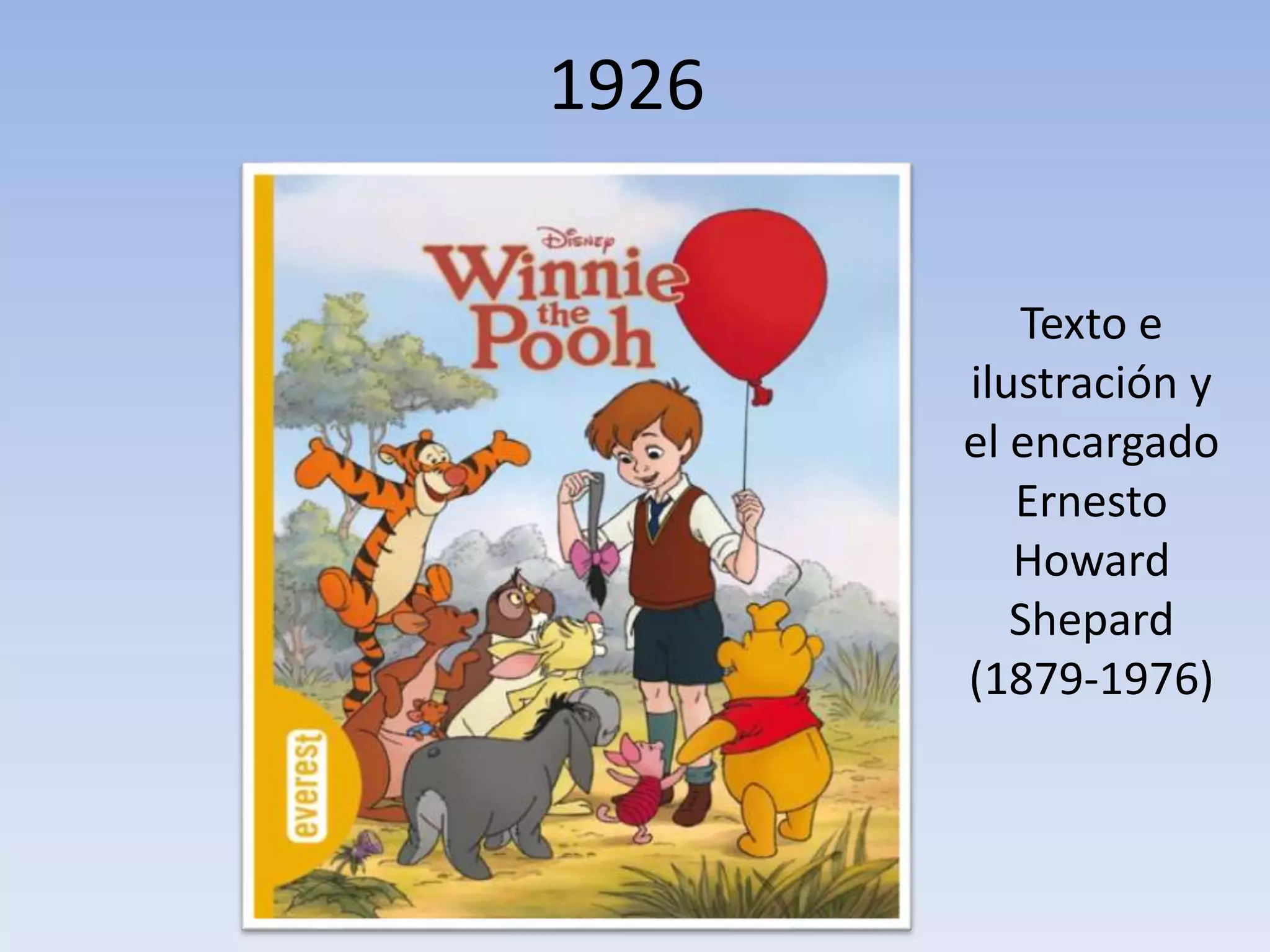1926
Texto e
ilustración y
el encargado
Ernesto
Howard
Shepard
(1879-1976)
 