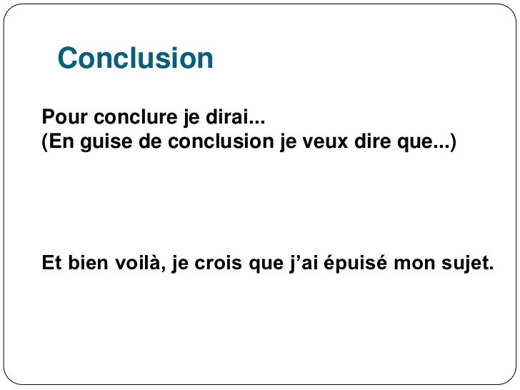 Exposé oral descriptif