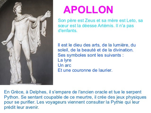 Exposés mythologie