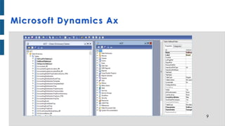 9
Microsoft Dynamics Ax
 