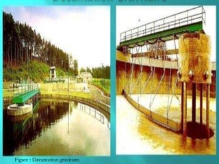 Figure : Décantation gravitaire.
 