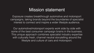 Exposure -  automotive & motorsport PR