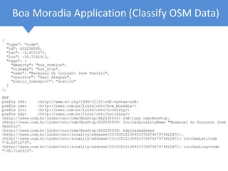 Boa Moradia Application (Classify OSM Data)
 