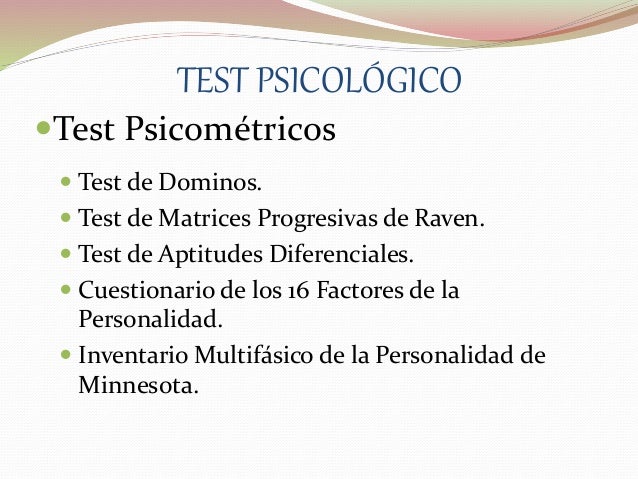 Test psicol gico