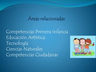 Competencias Primera Infancia
Educación Artística
Tecnología
Ciencias Naturales
Competencias Ciudadanas
 