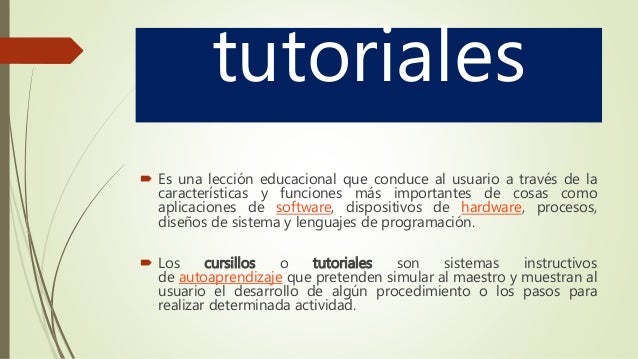 Resultado de imagen para tutoriales