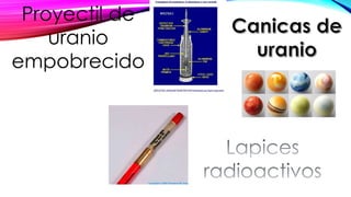 Proyectil de
uranio
empobrecido
 