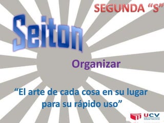 DEFINICIÒNA. Concepto de las 5 sSEIRI – SEPARAR Es una herramienta que desarrolla una nueva manera de realizar las tareas en una organización.