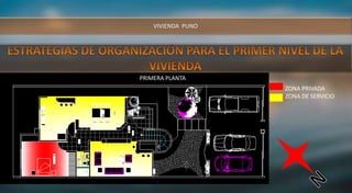 VIVIENDA PUNO
ZONA PRIVADA
ZONA DE SERVICIO
PRIMERA PLANTA
 