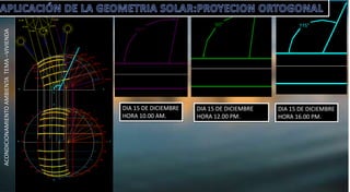 ACONDICIONAMIENTOAMBIENTATEMA–VIVIENDA
DIA 15 DE DICIEMBRE
HORA 10.00 AM.
DIA 15 DE DICIEMBRE
HORA 12.00 PM.
DIA 15 DE DICIEMBRE
HORA 16.00 PM.
 