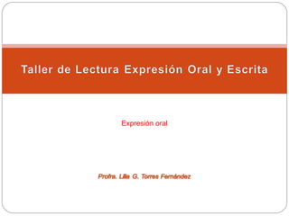 Expresión oral 