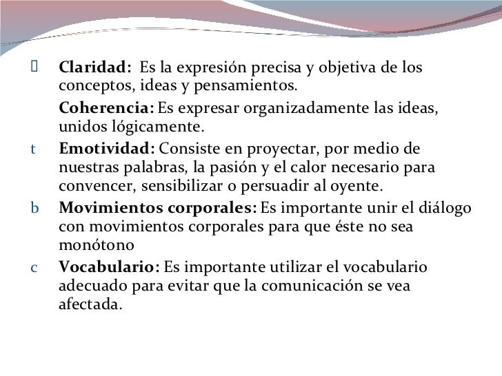 Cualidades Internas De La Expresion Oral Cualidades de