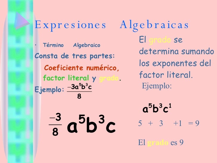 Expresiones Algebraicas