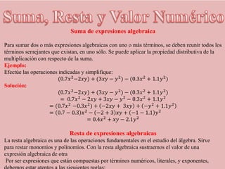 Expresiones algebraicas, Producto Notable