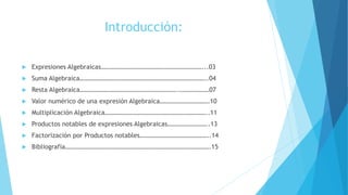 Expresiones algebraicas factorización y radicación.pptx