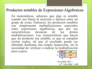 Expresiones algebraicas paola mujica