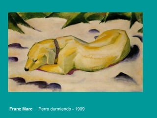 Franz Marc  Perro durmiendo - 1909 