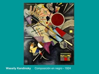 Wassily Kandinsky  Composición en negro - 1924 