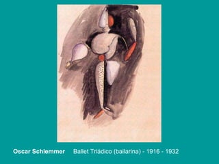 Oscar Schlemmer  Ballet Triádico (bailarina) - 1916 - 1932 