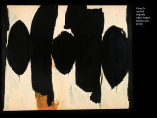 Elegy for
Spanish
Republic
XXXV, Robert
Motherwell
(1953)

 