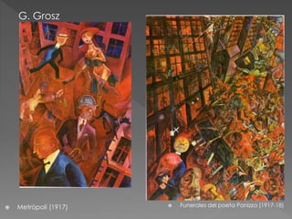  Metrópoli (1917)  Funerales del poeta Panizza (1917-18) 
 
