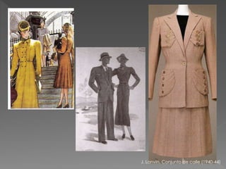 J. Lanvin. Conjunto de calle (1940-44) 
