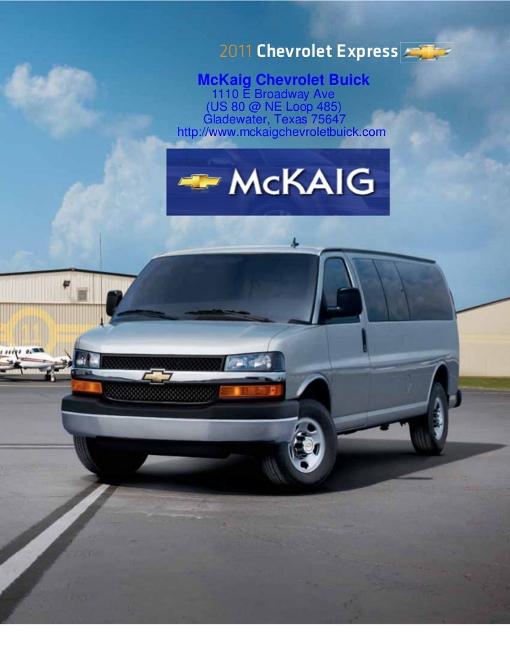 2011 Chevrolet Express Van for Sale Longview Texas McKaig Chevrolet