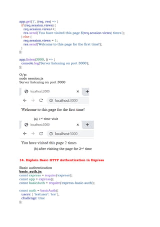 express of full stack web development notes | PDF
