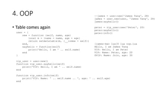 Lua Express Guide | PPTX