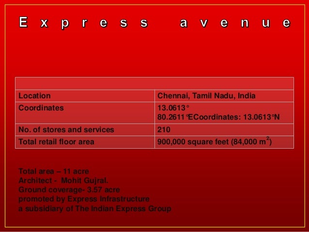 Express Avenue Mall Architectural Case Study Chennai