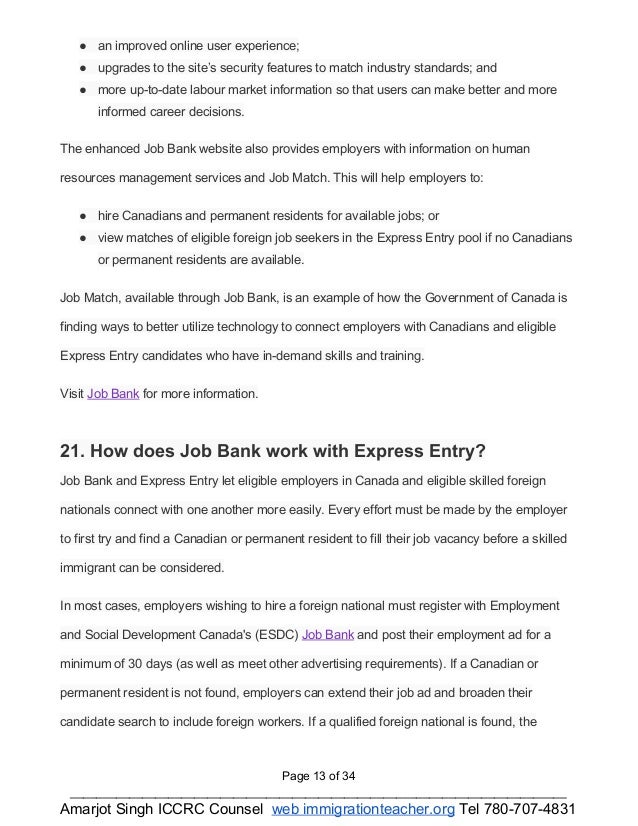 Expressentry Fees And Faq S