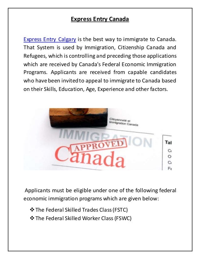 Express entry canada