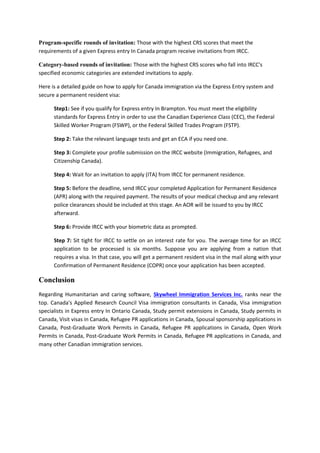 Express Entry in Canada - Skywheel Immigration.pdf