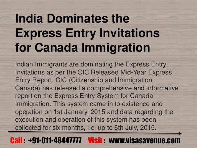 Express entry invitations for Canada immigration