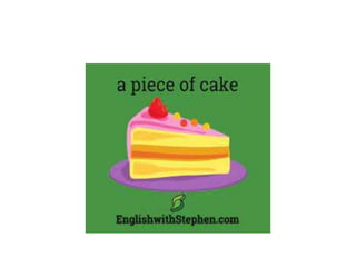 O que significa a expressão PIECE OF CAKE em inglês?