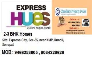 Express Hues Sonipat Near KMP @+91-9034229626 Flats in Kundli ,Delhi/NCR
