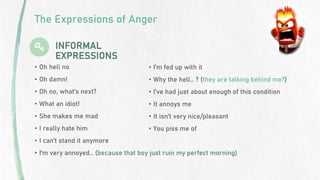Infuriation Expressing embarrassement and anger | PPTX