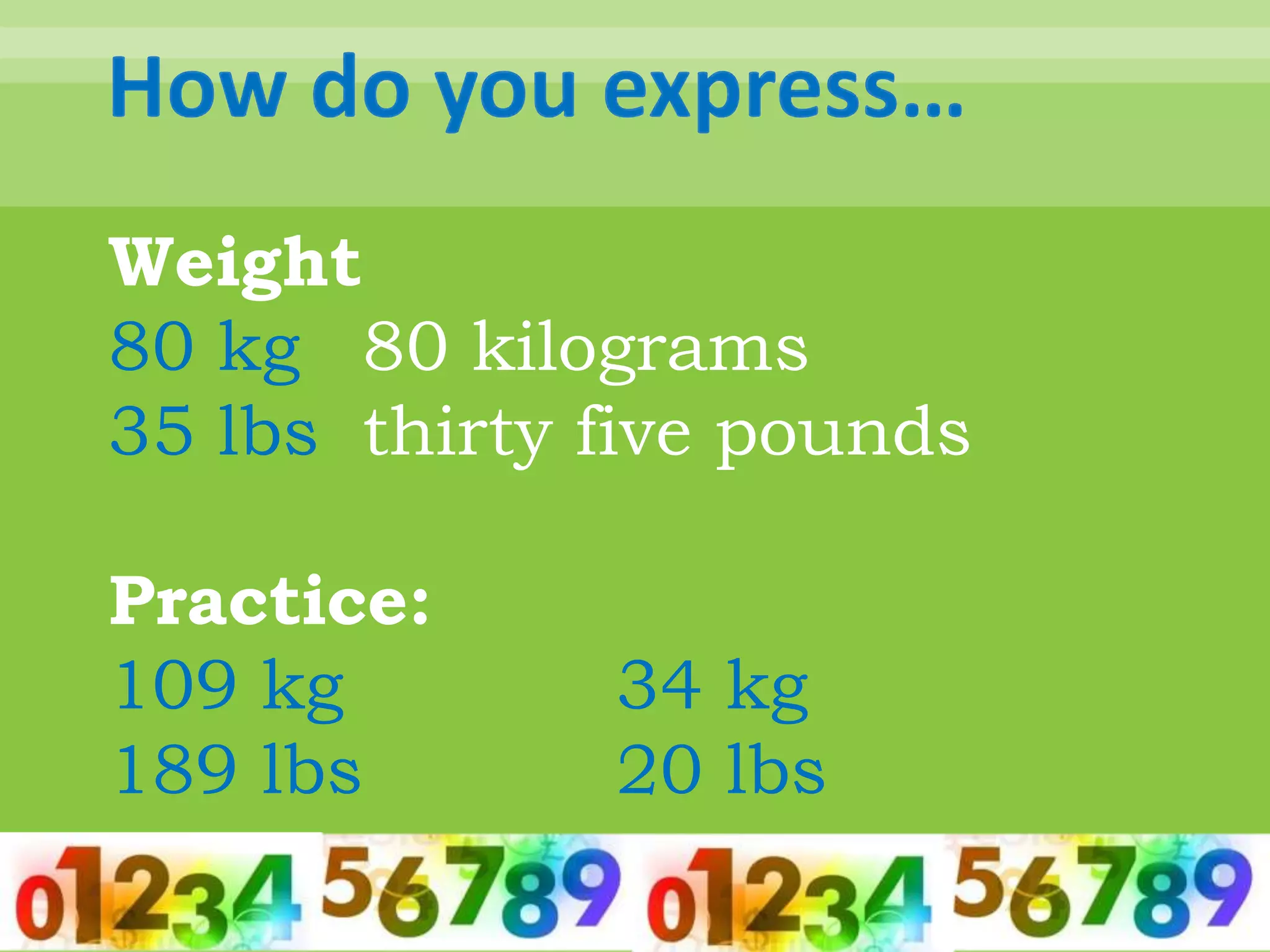 Expressing numbers | PPTX