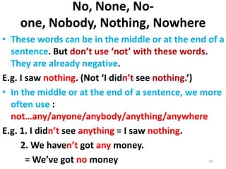 For Example Nothig Expressing quantity | PPTX