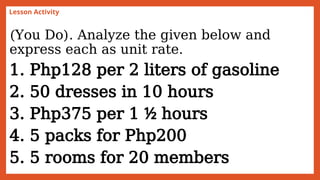 Expressing Rates to Unit Rates (Grade 7).pptx