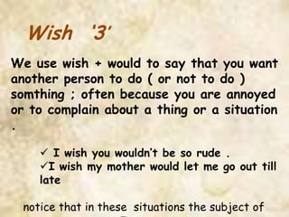 Examples Wishing Expressing wishes. | PPTX
