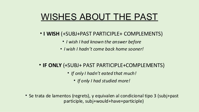Resultado de imagen para i wish if only explicacion