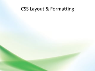 CSS Layout & Formatting CSS Reporting Drag & Drop Style Management Intelligent Style Creation Import Adobe Photoshop Profession Design Surface 