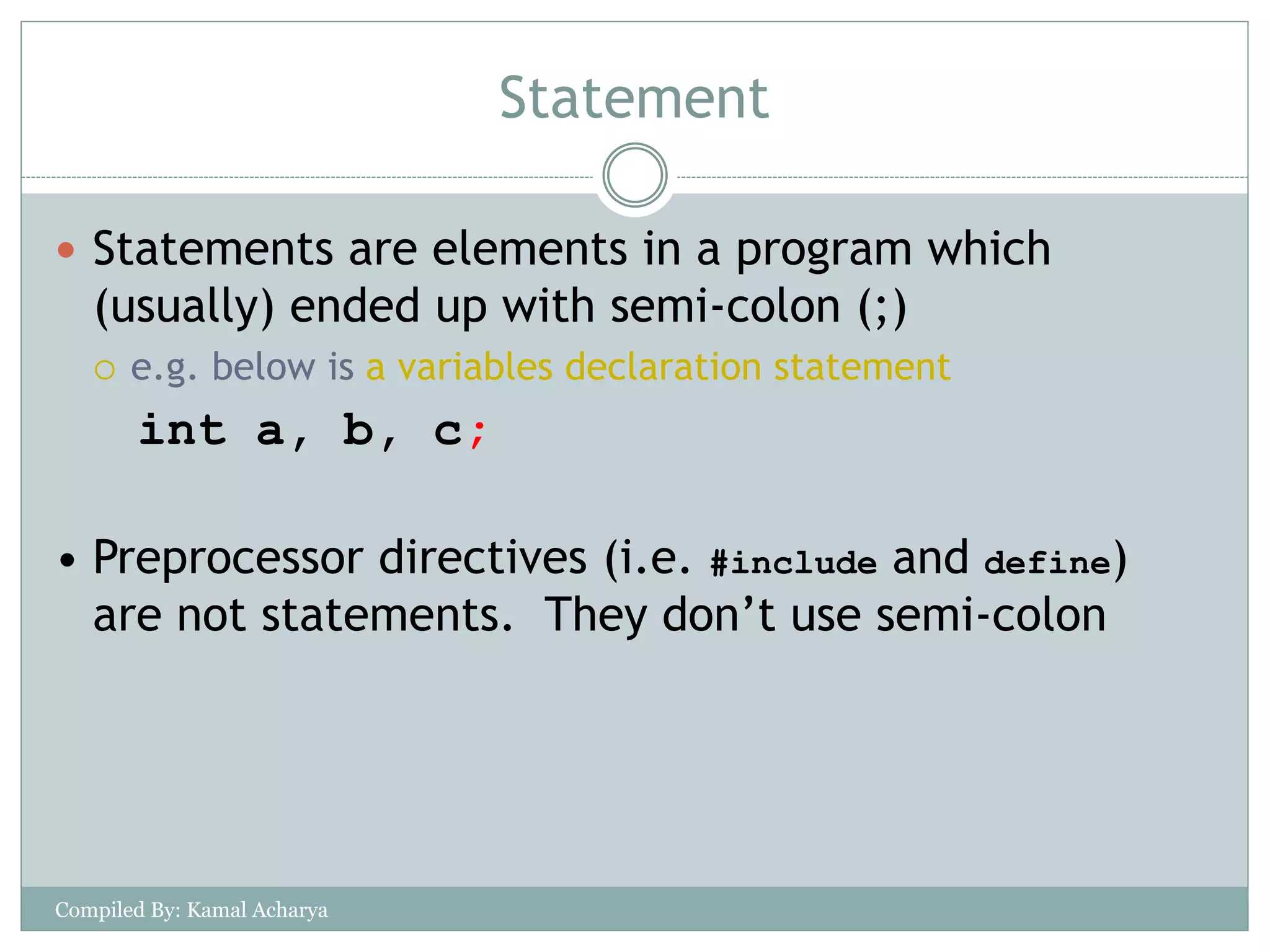 Expression and Operartor In C Programming | PPTX