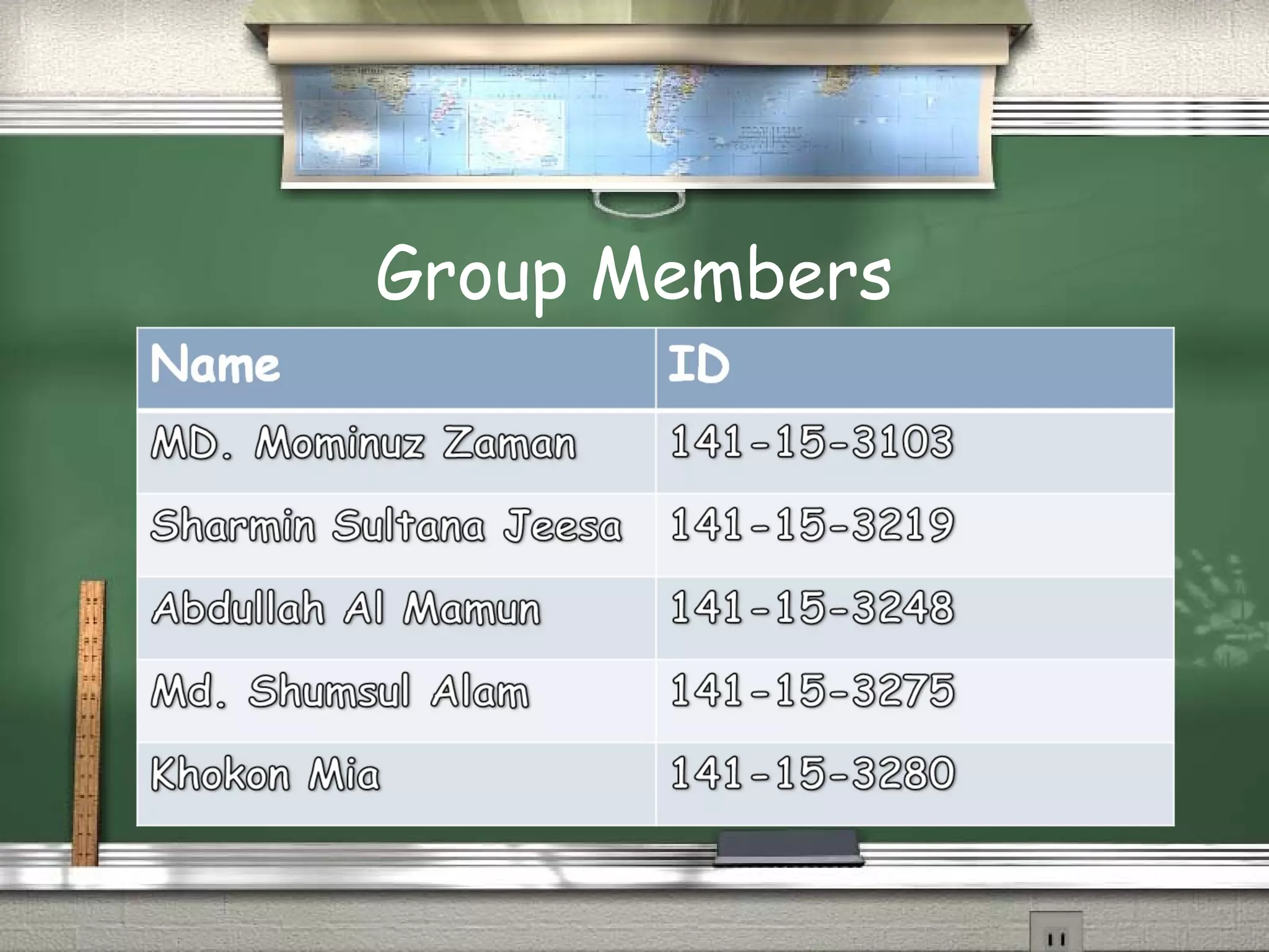 Group Members
 
