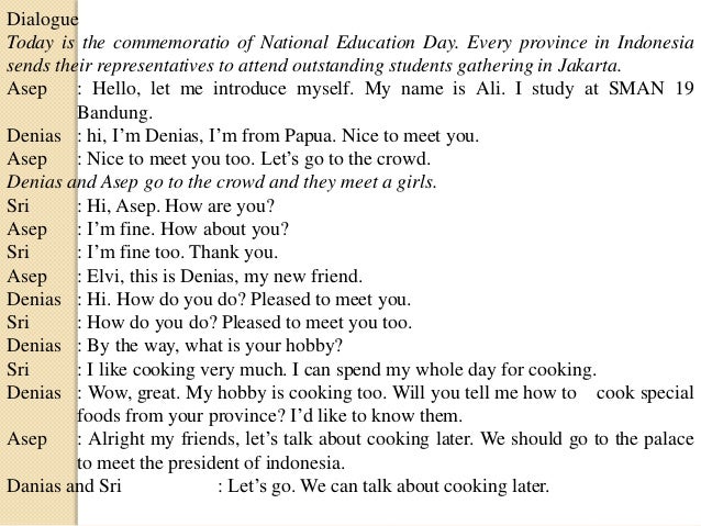 Expression greetings, introducing and partings