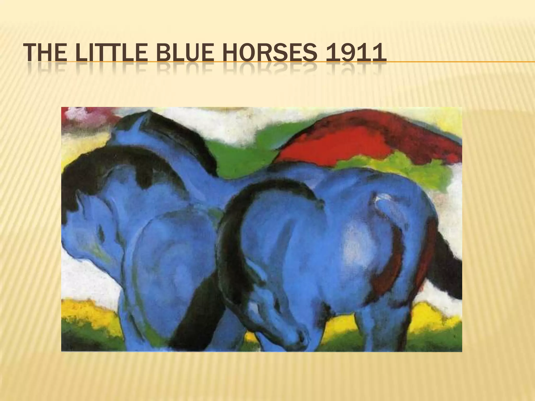 THE LITTLE BLUE HORSES 1911
 